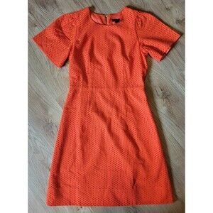 J. Crew eyelet Midi dress orange Women's size 00